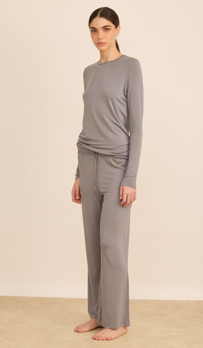 Modal Tee Set - Millie Light Gray