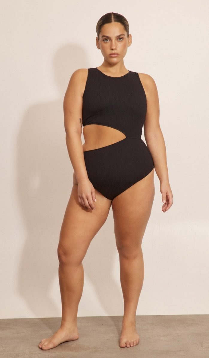 Penelope One Piece - Black Waffle