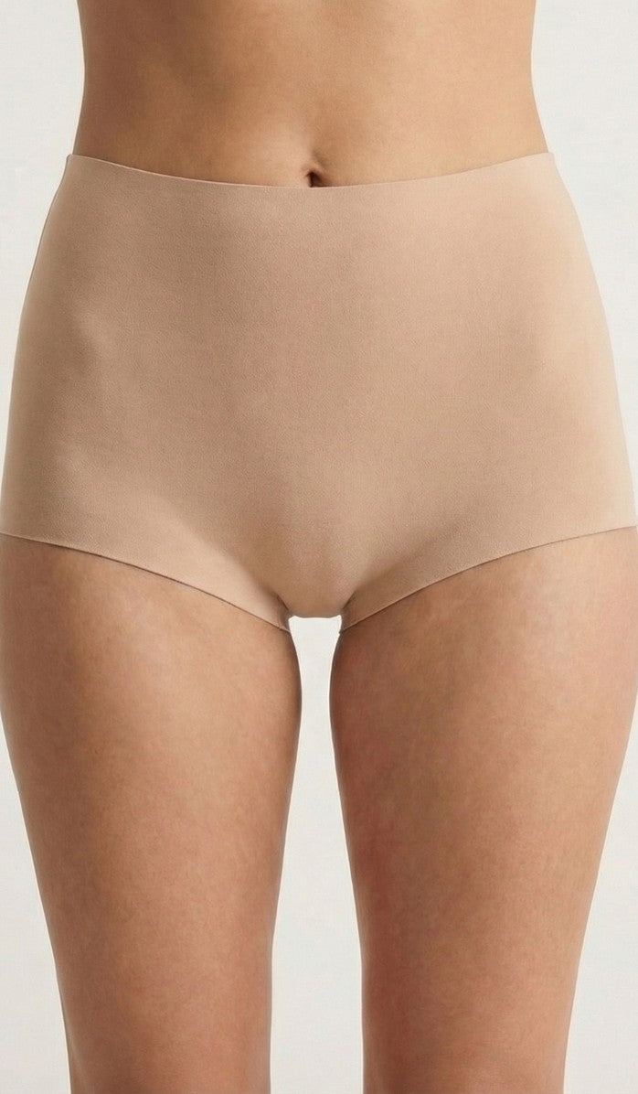 Seamless Cotton Brief - Boy Shorts Powder
