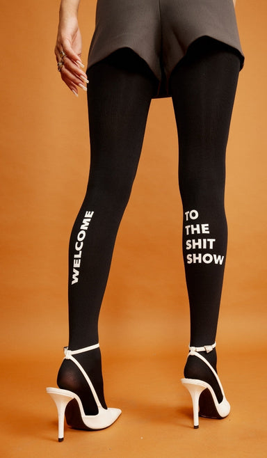 Women's Opaque Tights - Hollywood Black