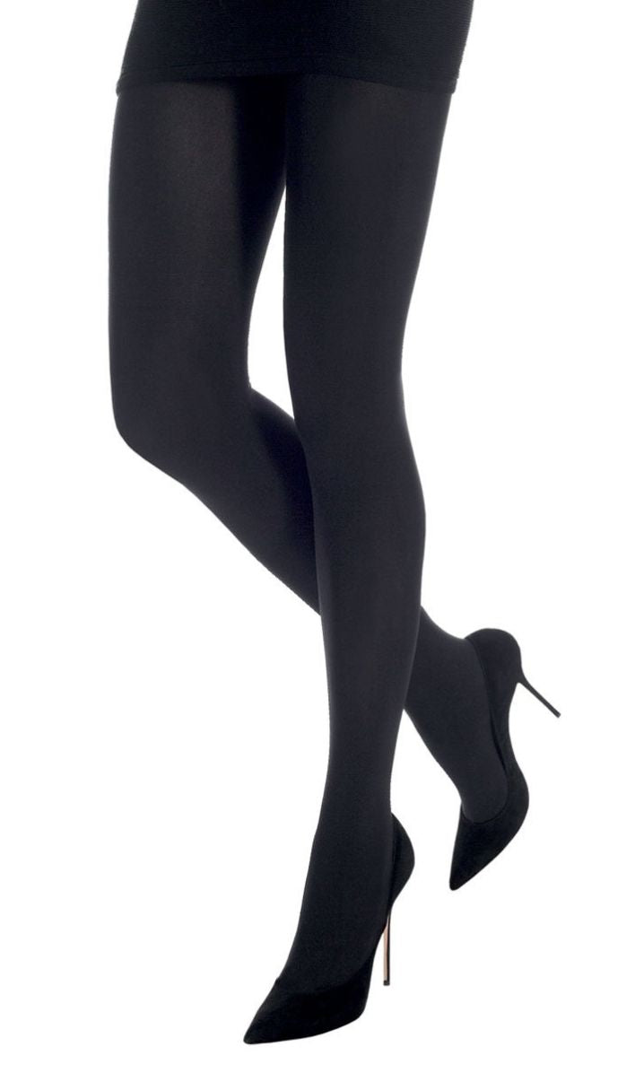 Microfiber Opaque Tights - Black