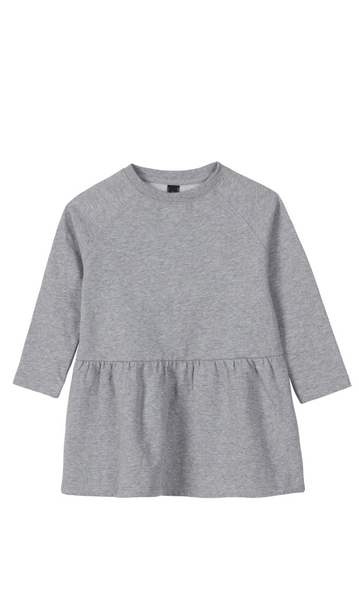 Girls' Sweatshirt Dress - Romy - Heather Gray (2)