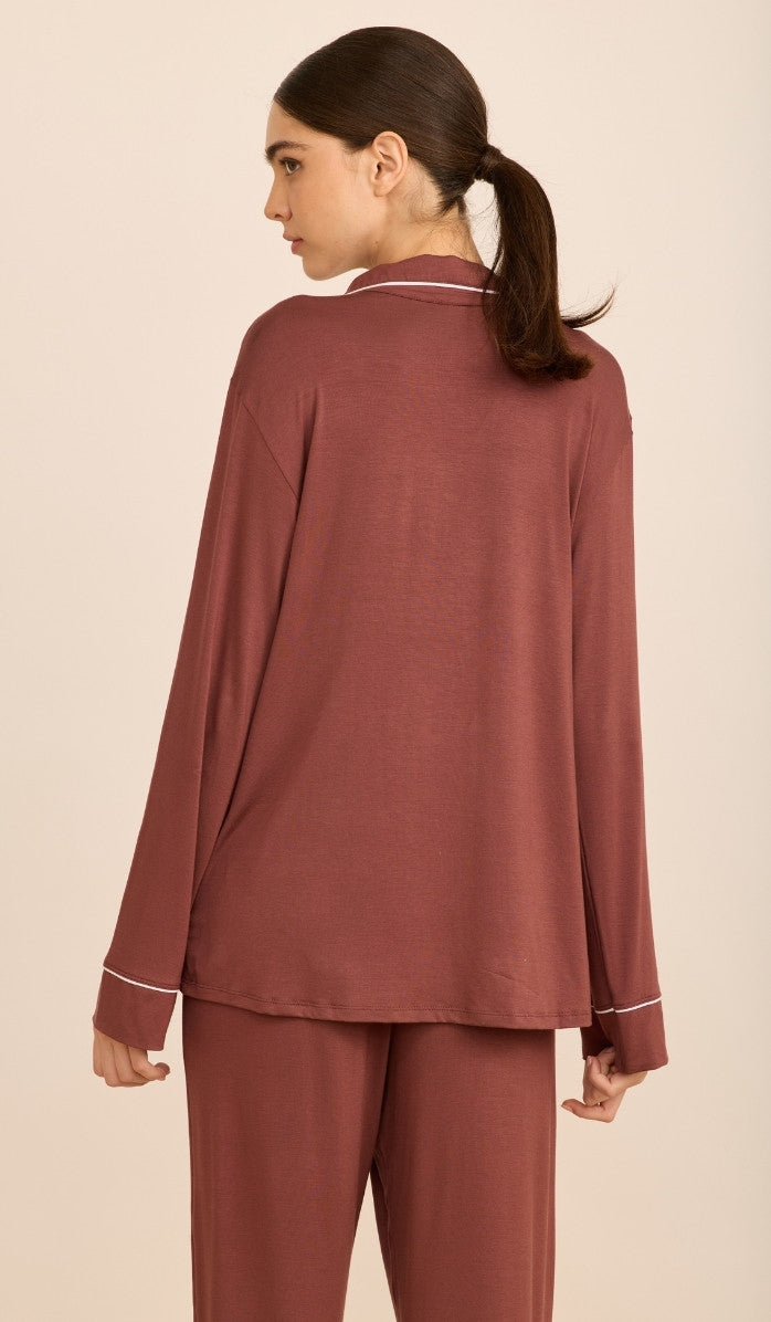 Modal Button-Up Set - Alexa Spicy Blush