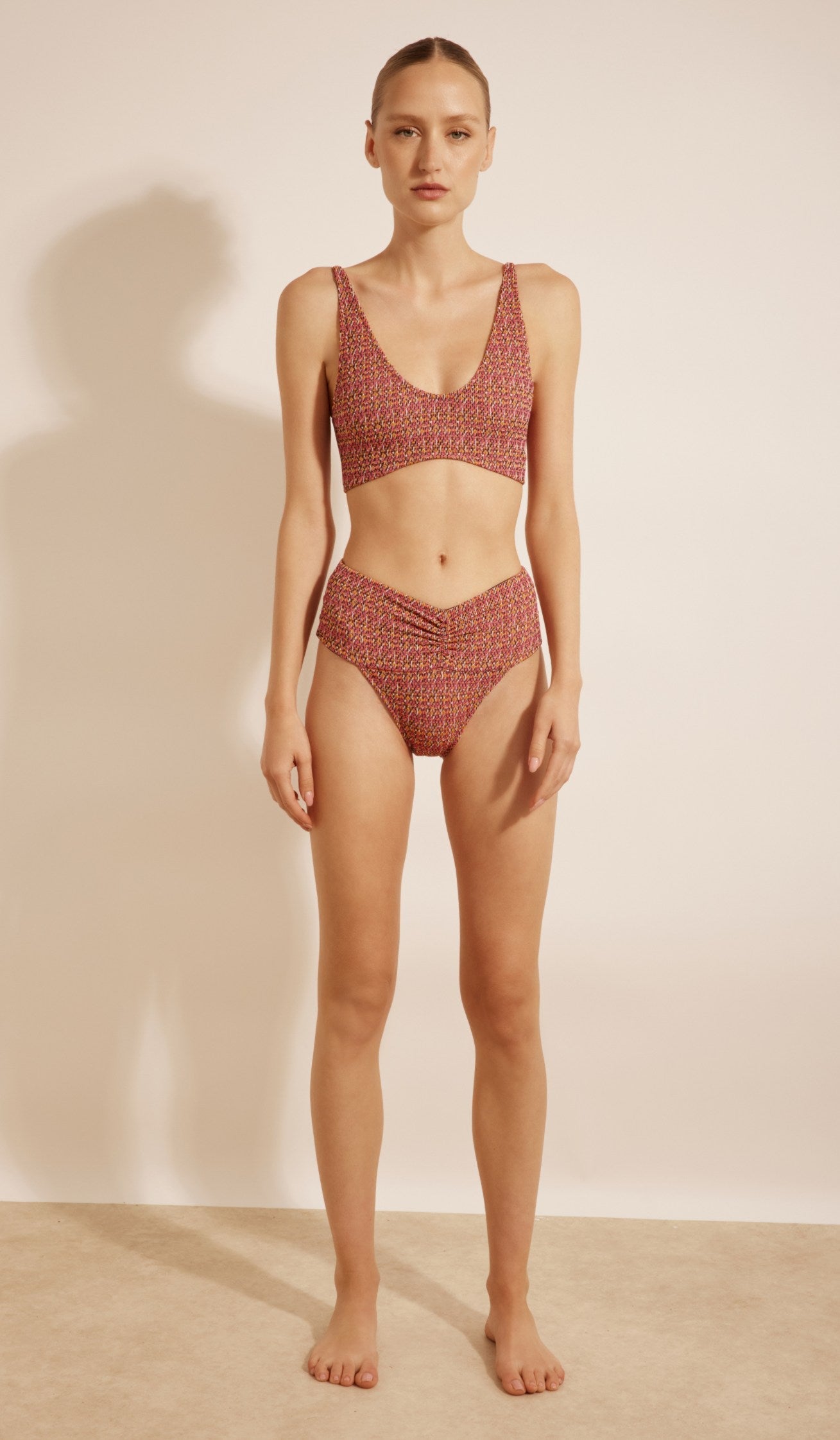 Mila Bikini Bottom - Multi Pink