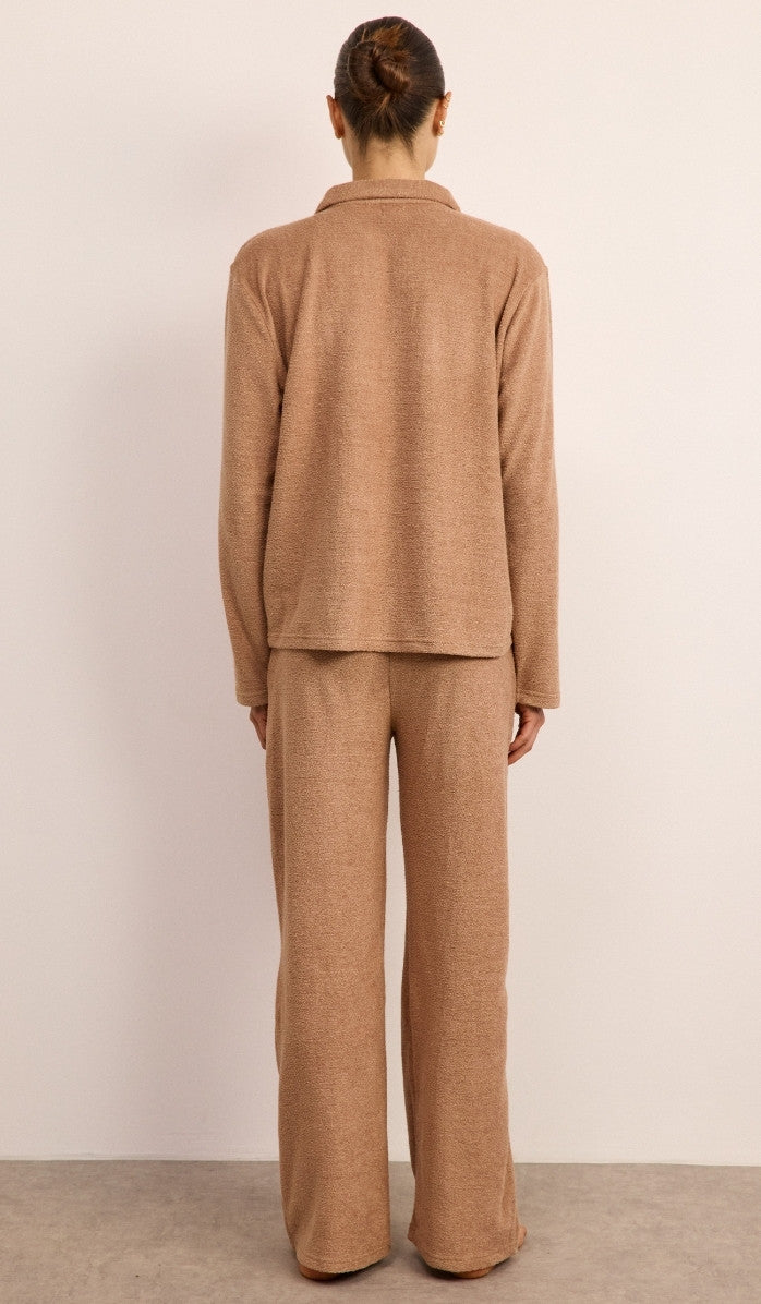Bouclé Polo Set - Mocha