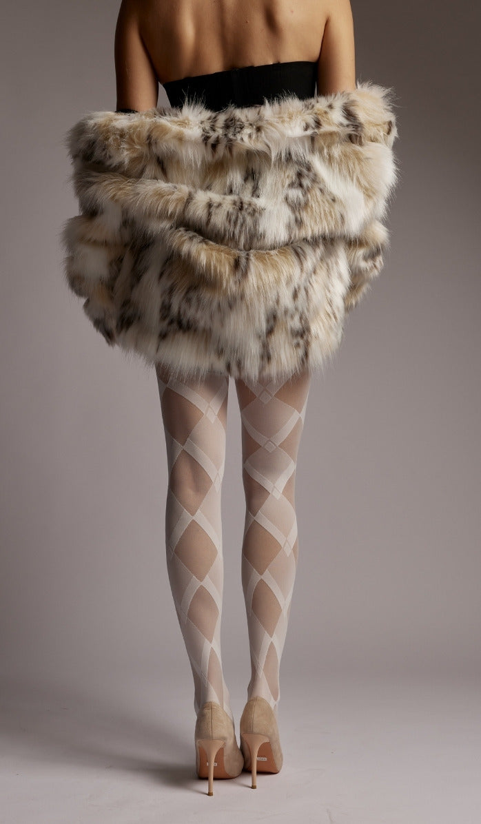 Mega Diamond Tights - White