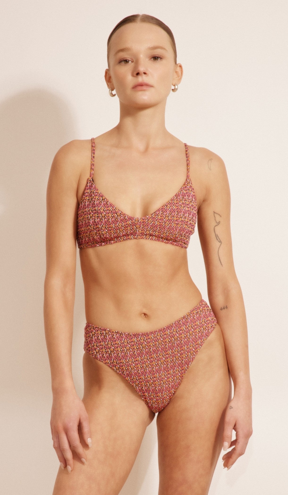 Chloe Bikini Bottom - Multi Pink