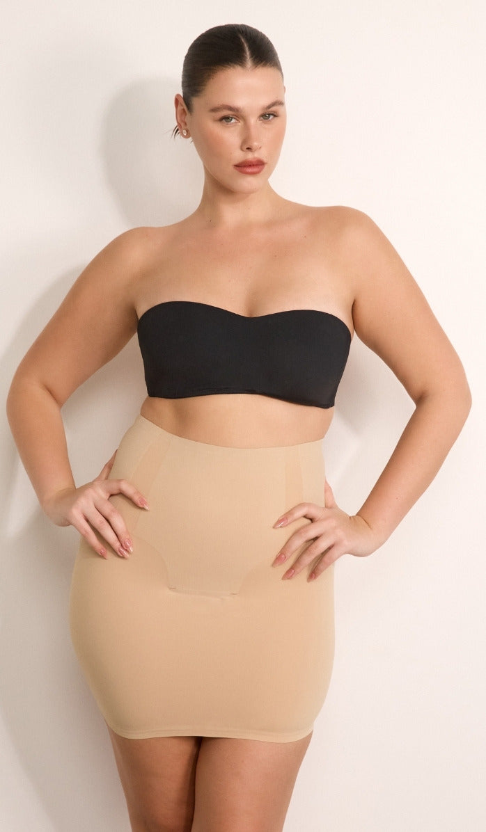 Sculpting Skirt with Built in Brief - Powder