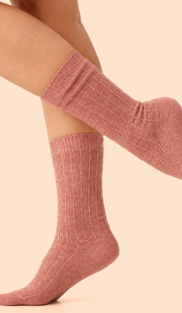 Wool Socks - Pink