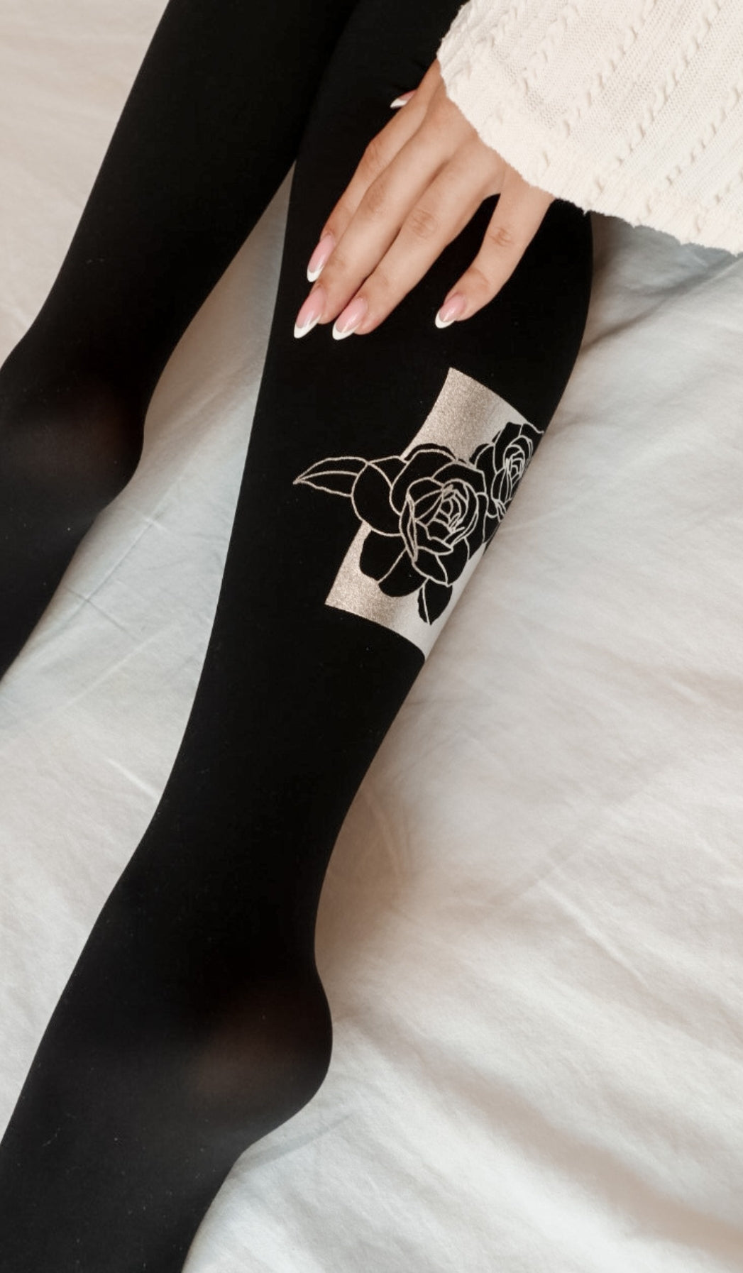 Women's Opaque Tights - Future Pink Black