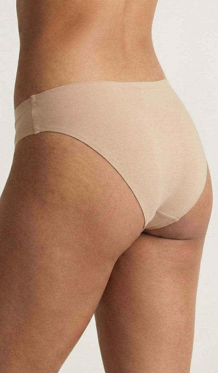 Seamless Cotton Panty - Mini Powder - Side View