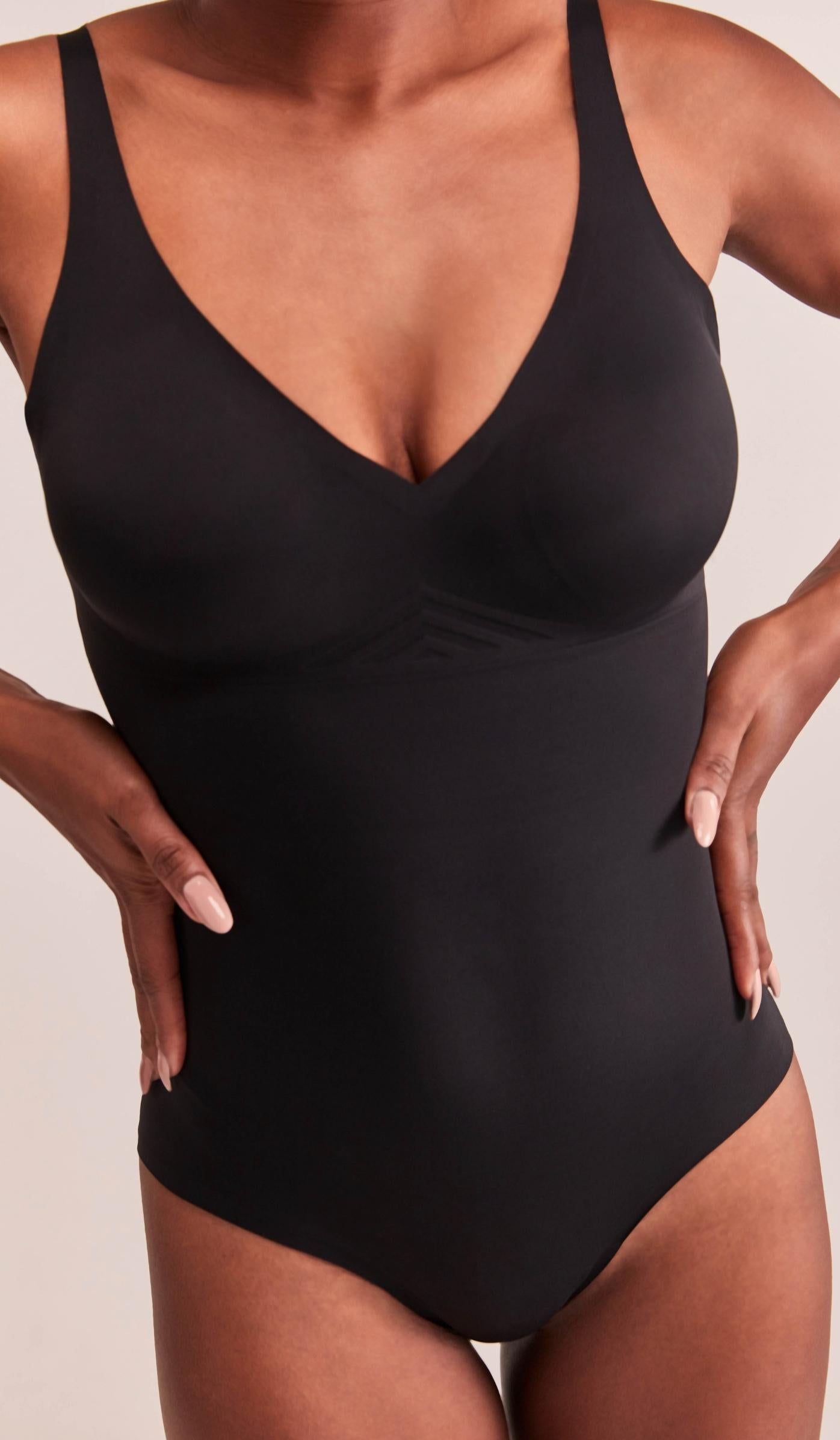 Black Shaping Bodysuit - LIGHT - Close-up
