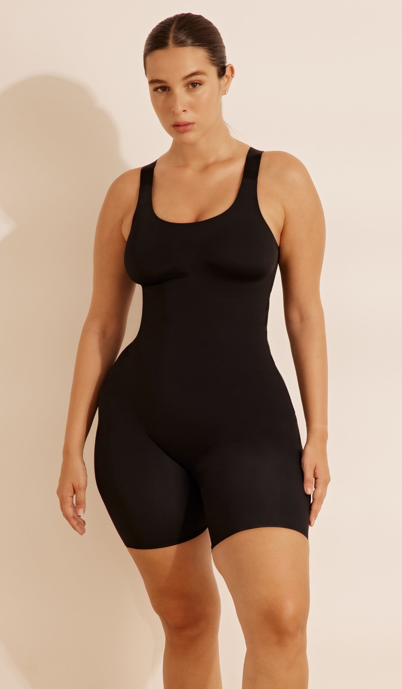 Sculpting Bodysuit Wide Straps - Black