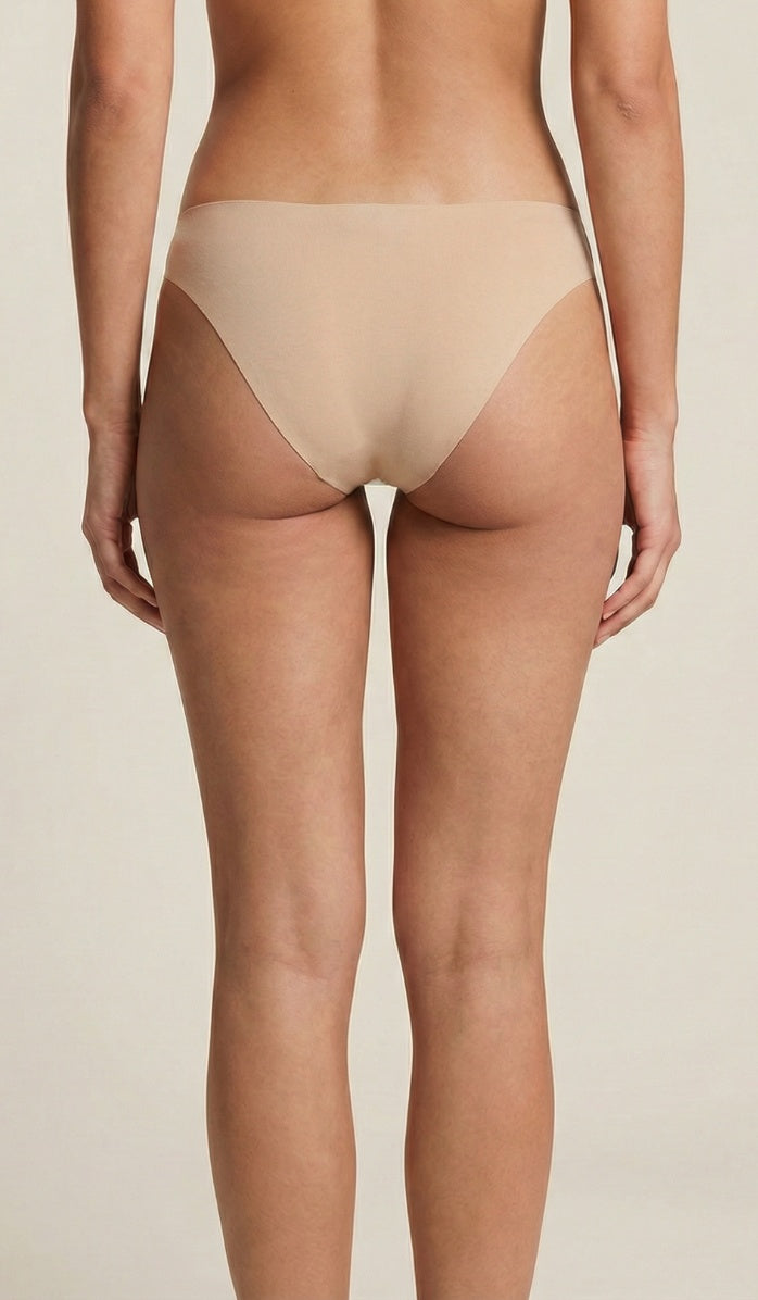 Seamless Cotton Panty - Mini Powder - Back View