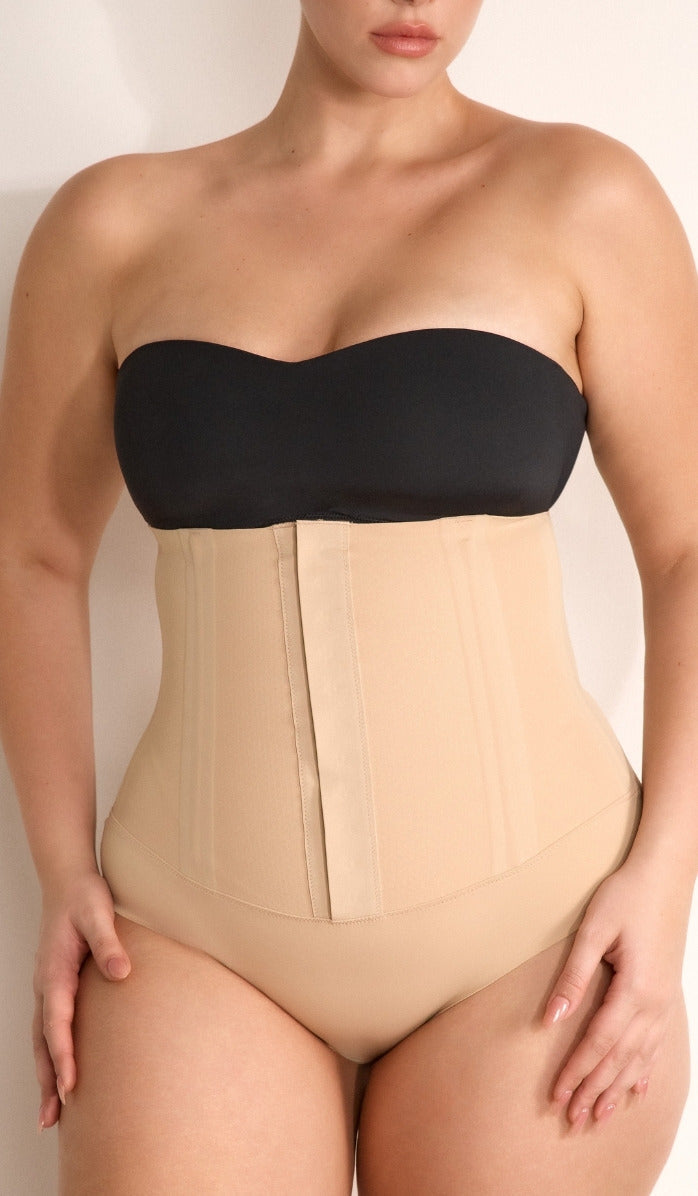 Corset-Style Waist Shaper - Powder