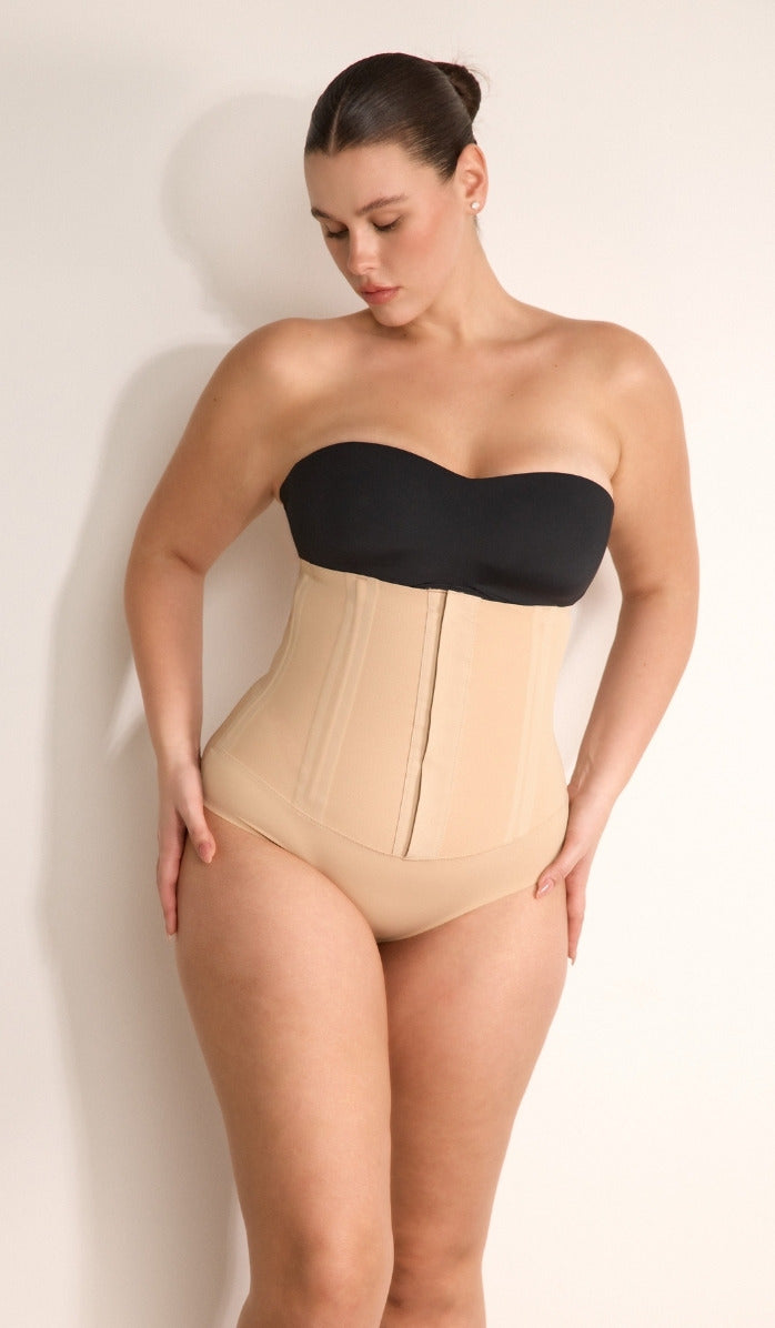 Corset-Style Waist Shaper - Powder
