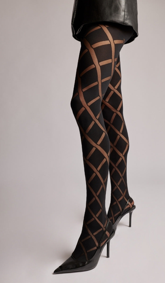 Tights - Diamonds - Black