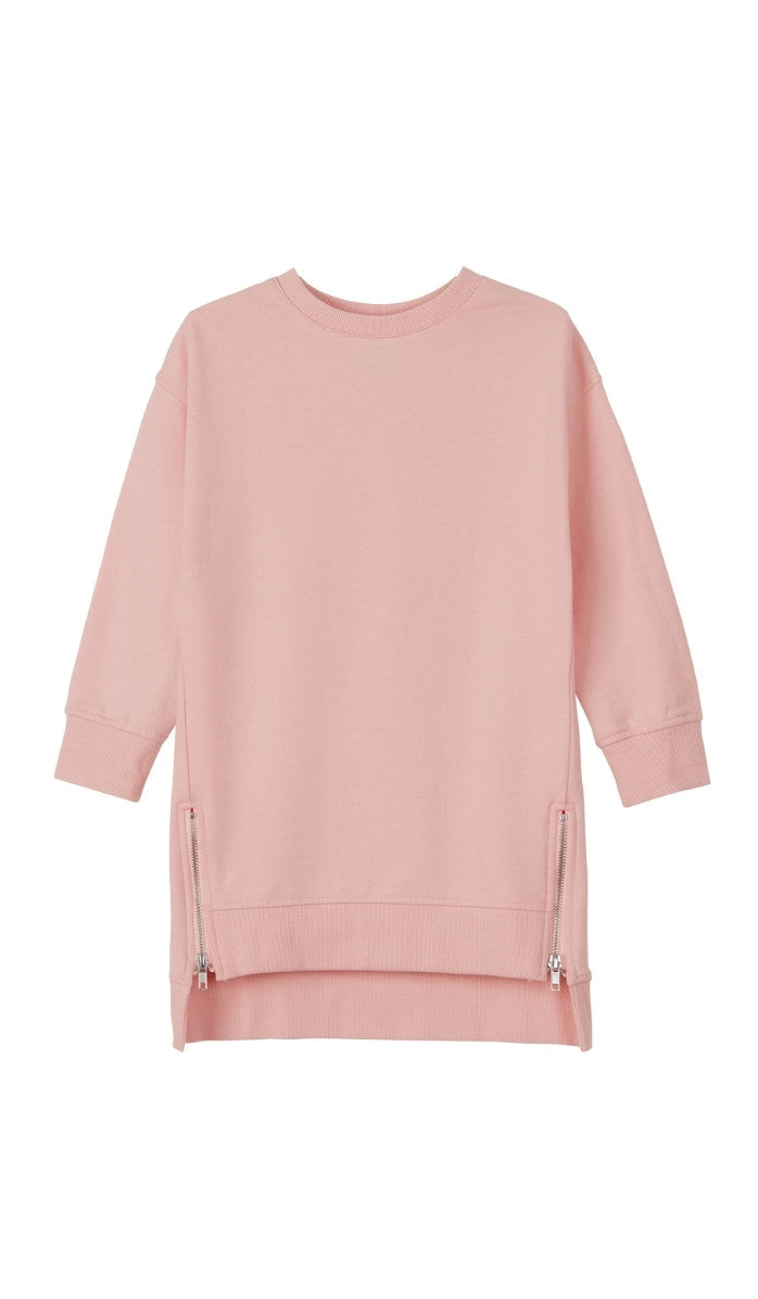 Girls' Sweatshirt Dress - Daria - Light Pink (2)