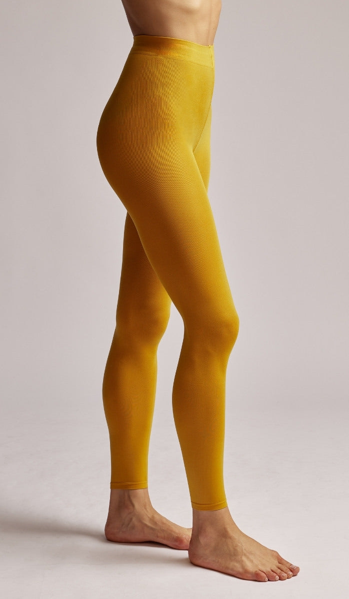 Tights - Opaque Footless - Mustard