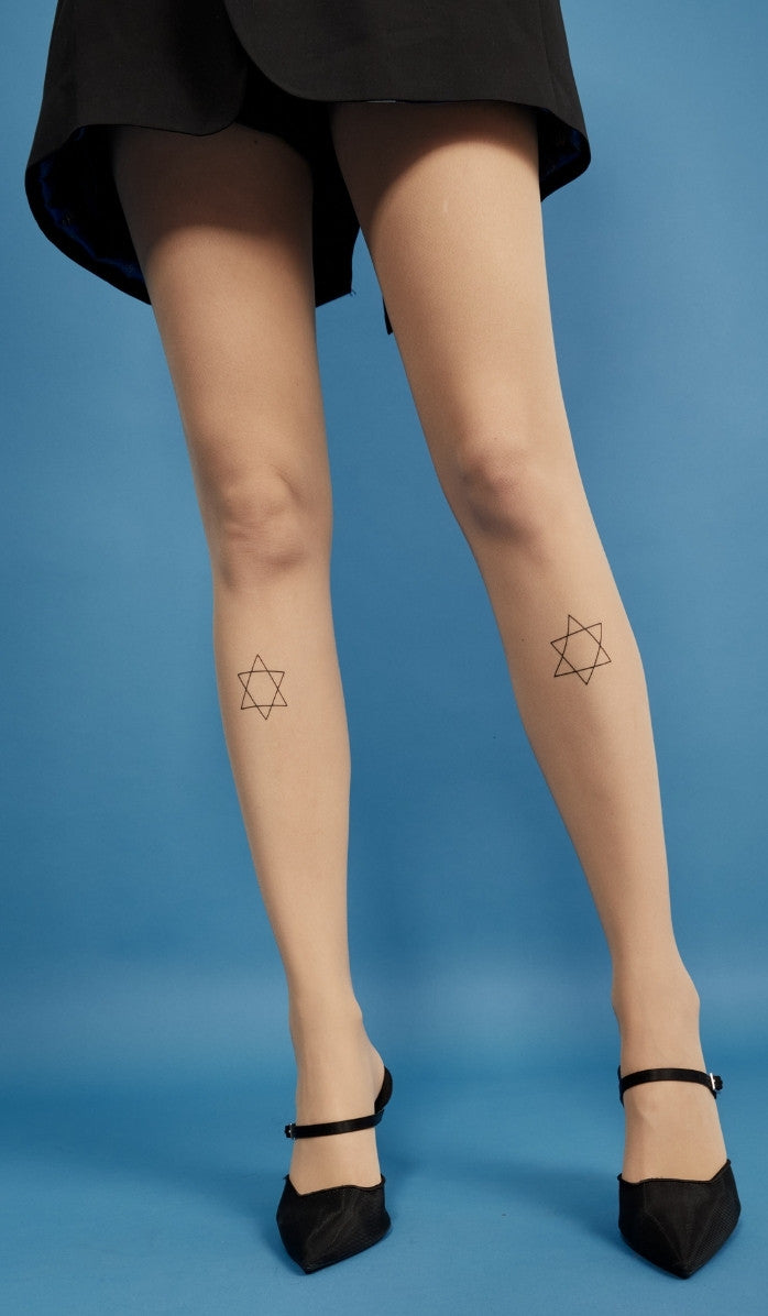 Women's Sheer Printed Tights - David