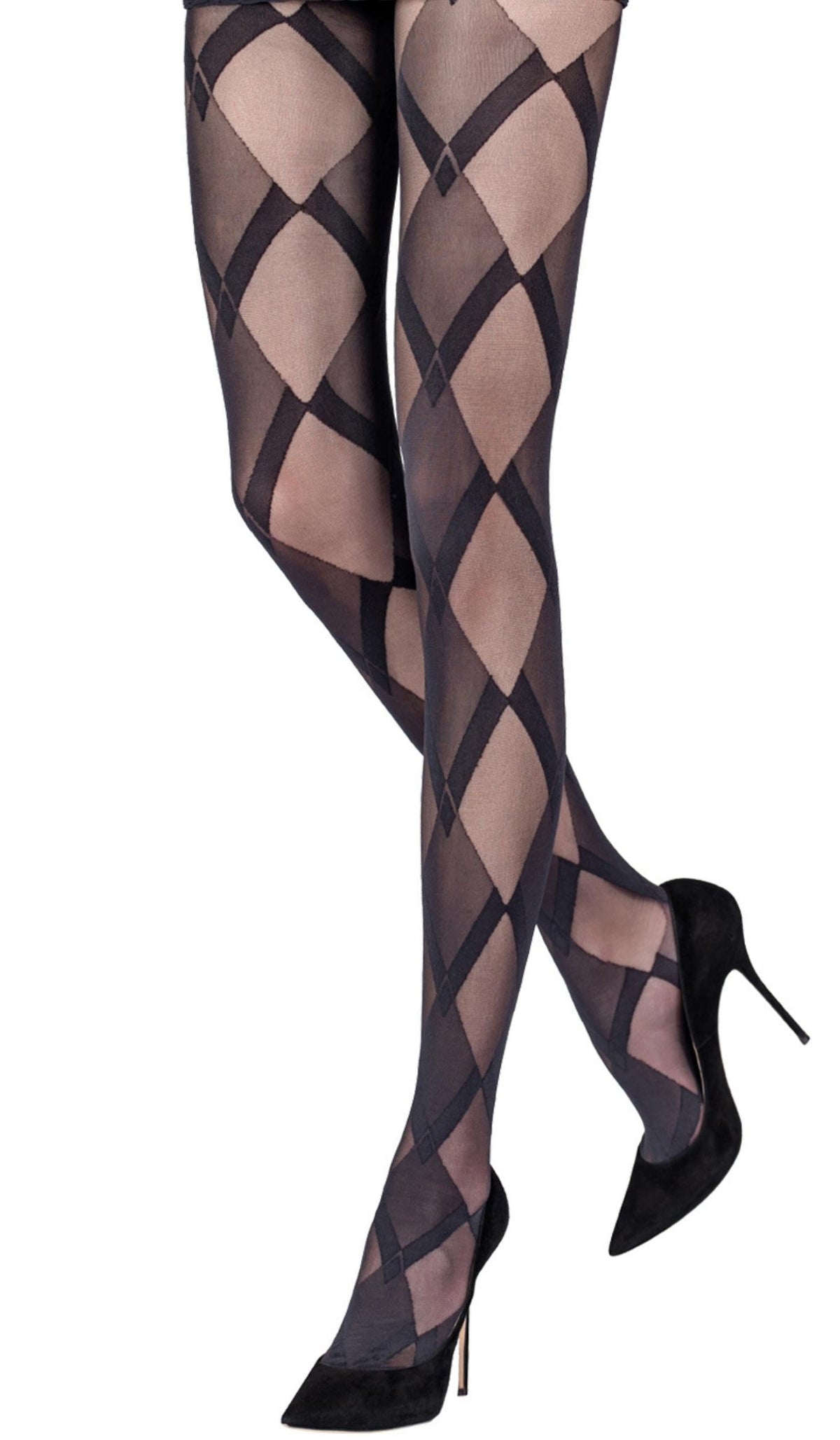 Mega Diamond Tights - Black