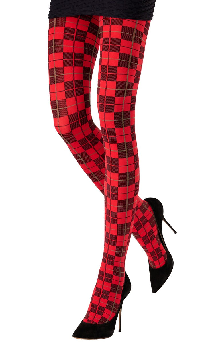 Tartan Tights - Red