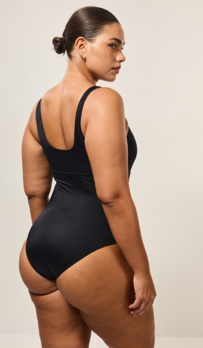 Golda One Piece - Black Micro Grid