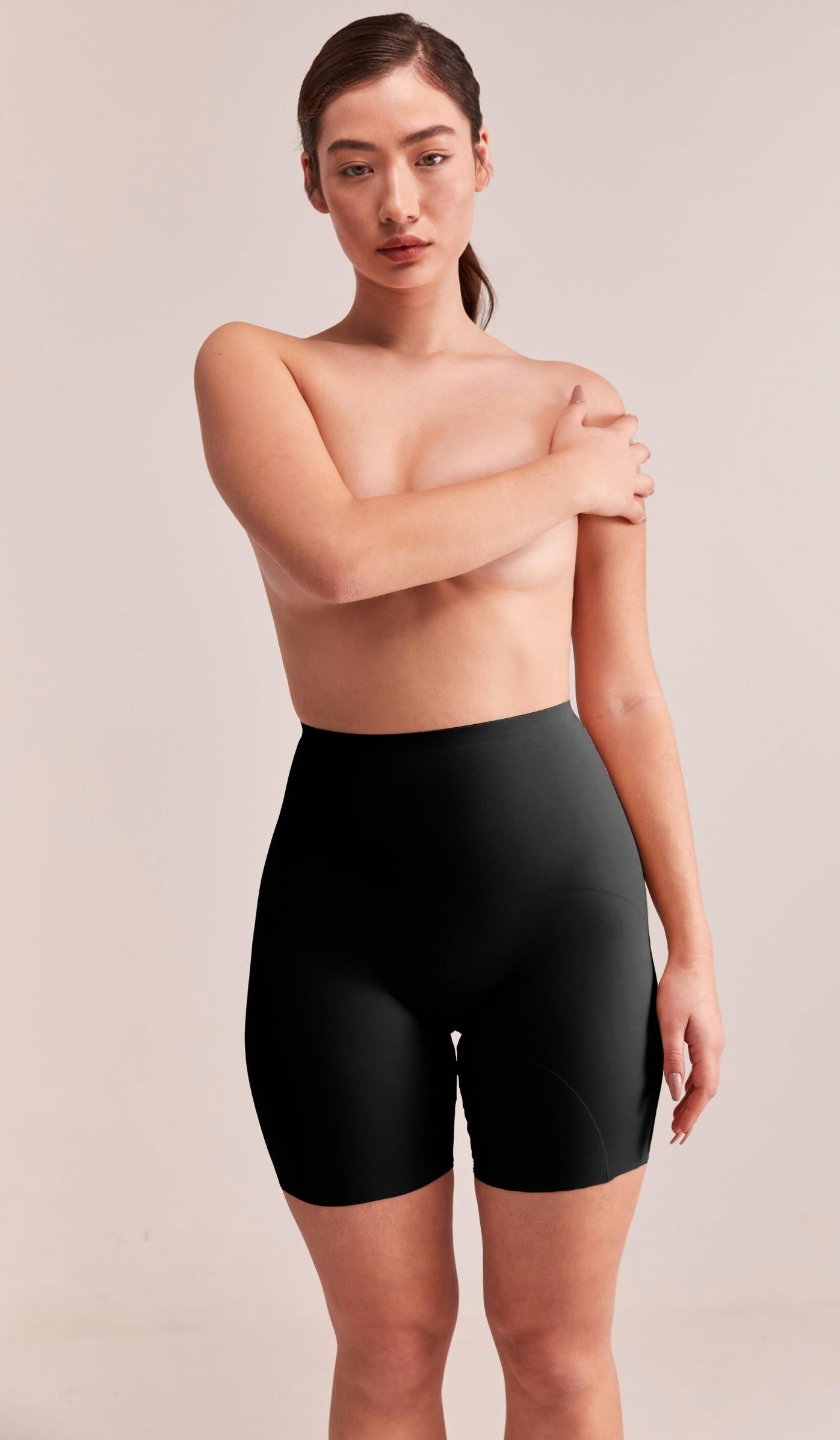 SCULPTING BIKER SHORTS - BLACK