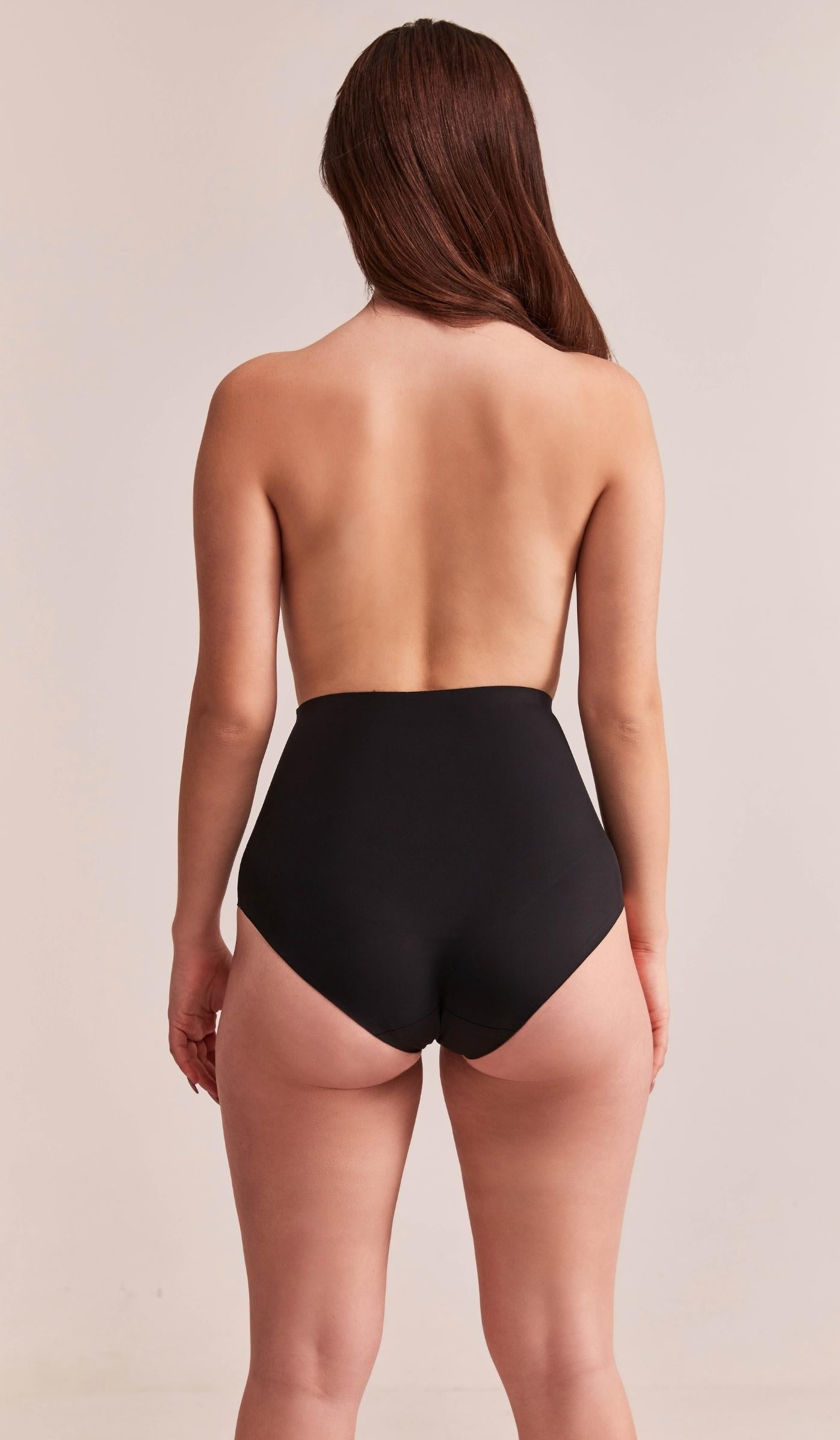 HIGH CUT PANTIES - BLACK