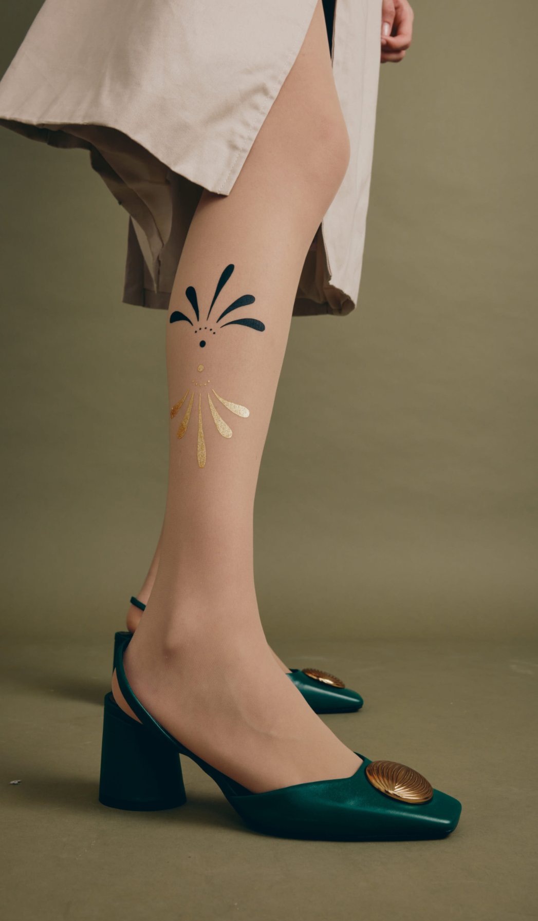 Women's Sheer Printed Tights - Venus