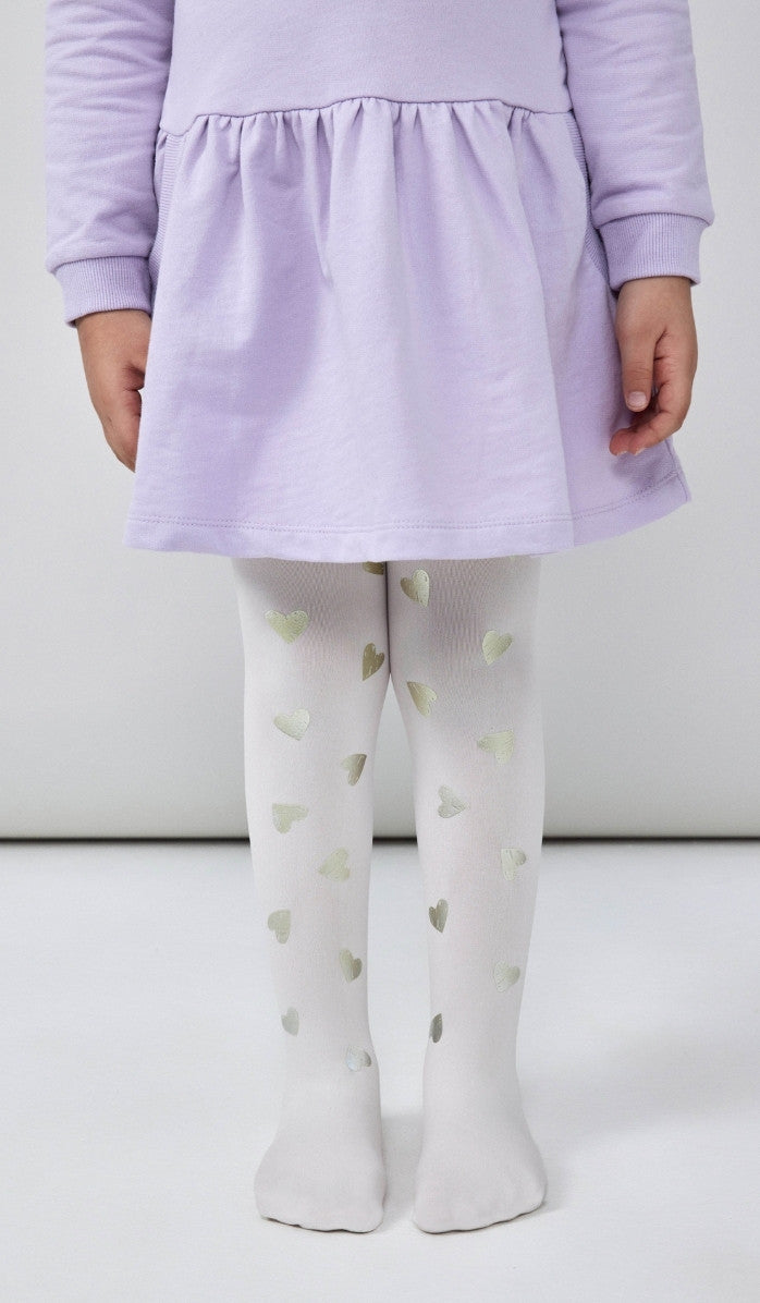 Girls' Opaque Tights - To the Heart of the Sky Cream