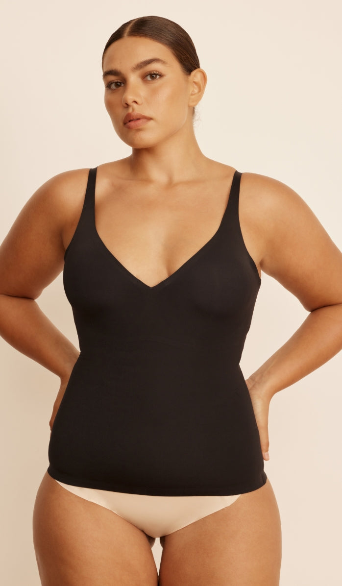 Shaping Tank Top - Black - Detail