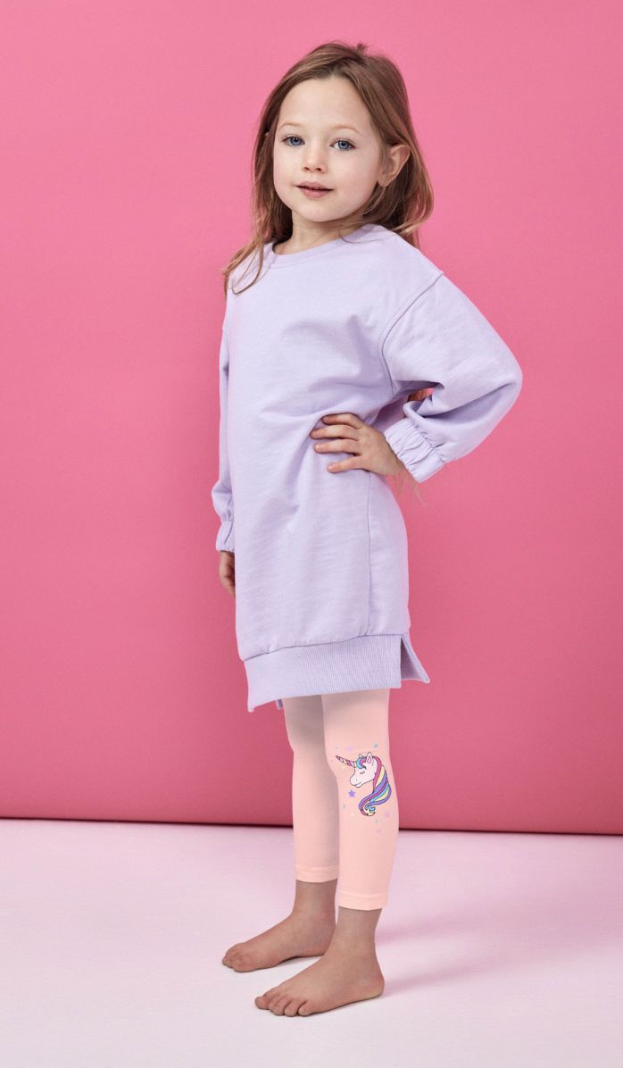 Girls' Footless Tights - Magic Baby Pink