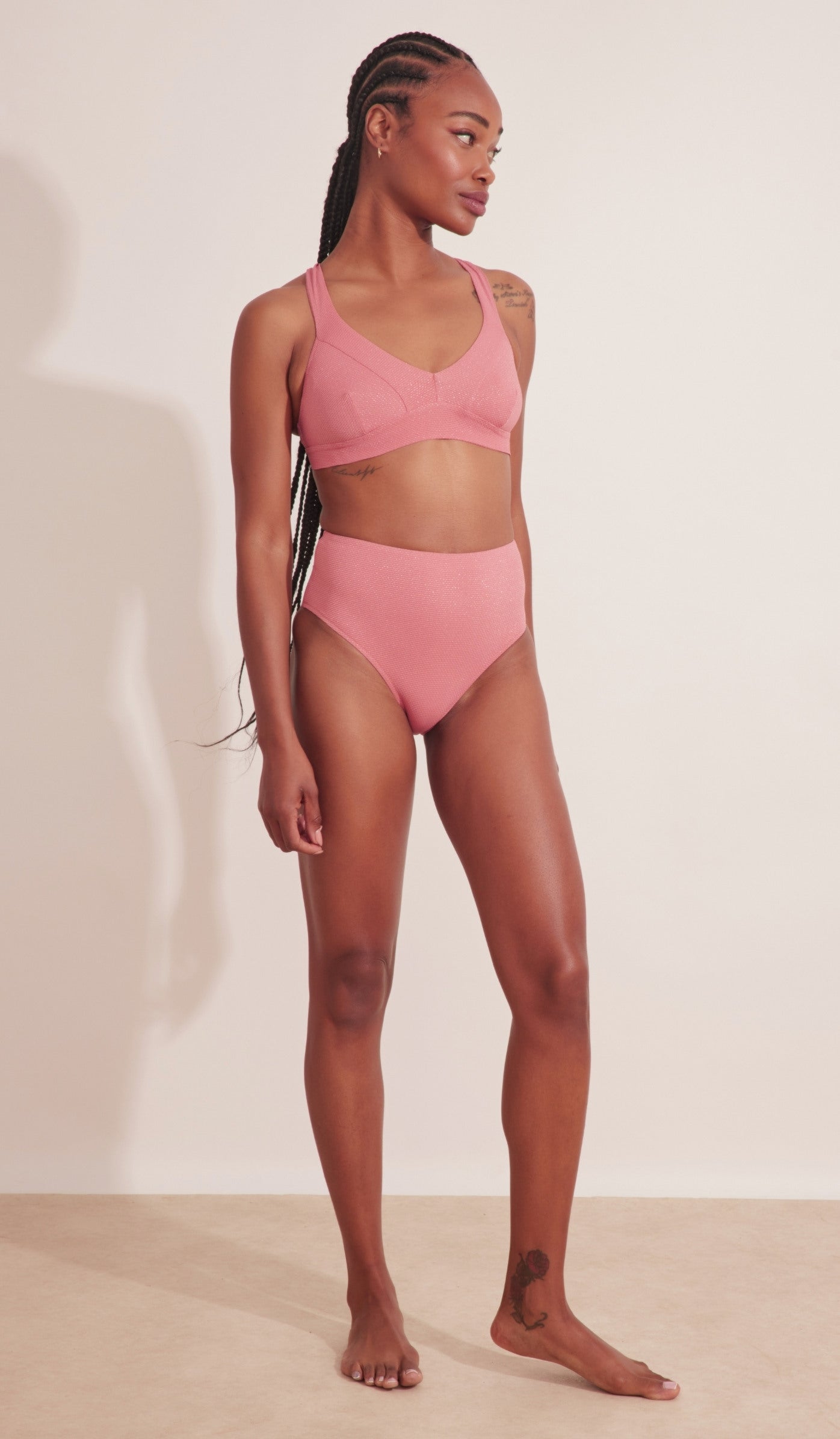 Lola Bikini Top - Punch Lurex