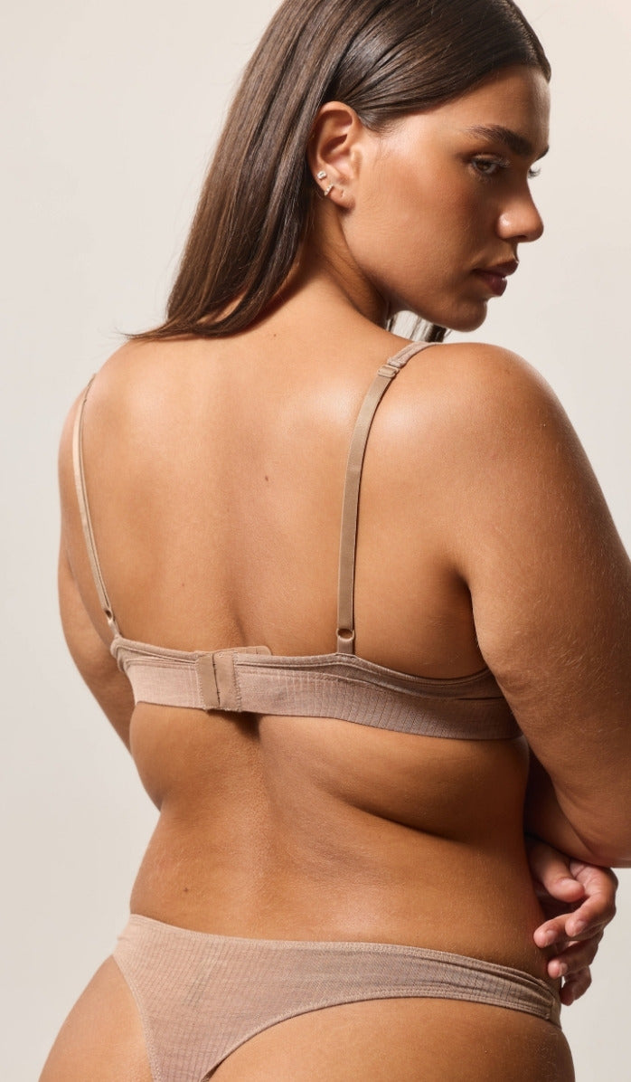 Thong - Rib Modal Choco