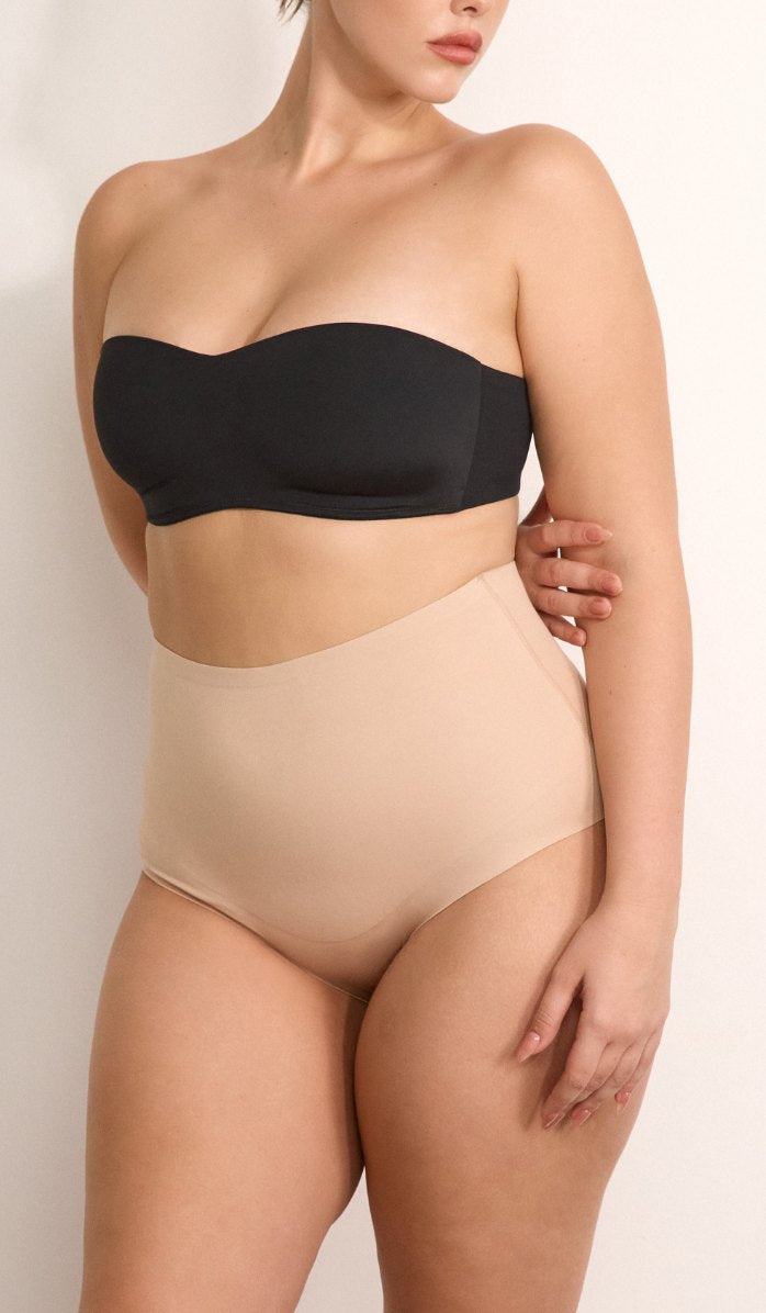 Modal Shaping Panty - Powder - Side View