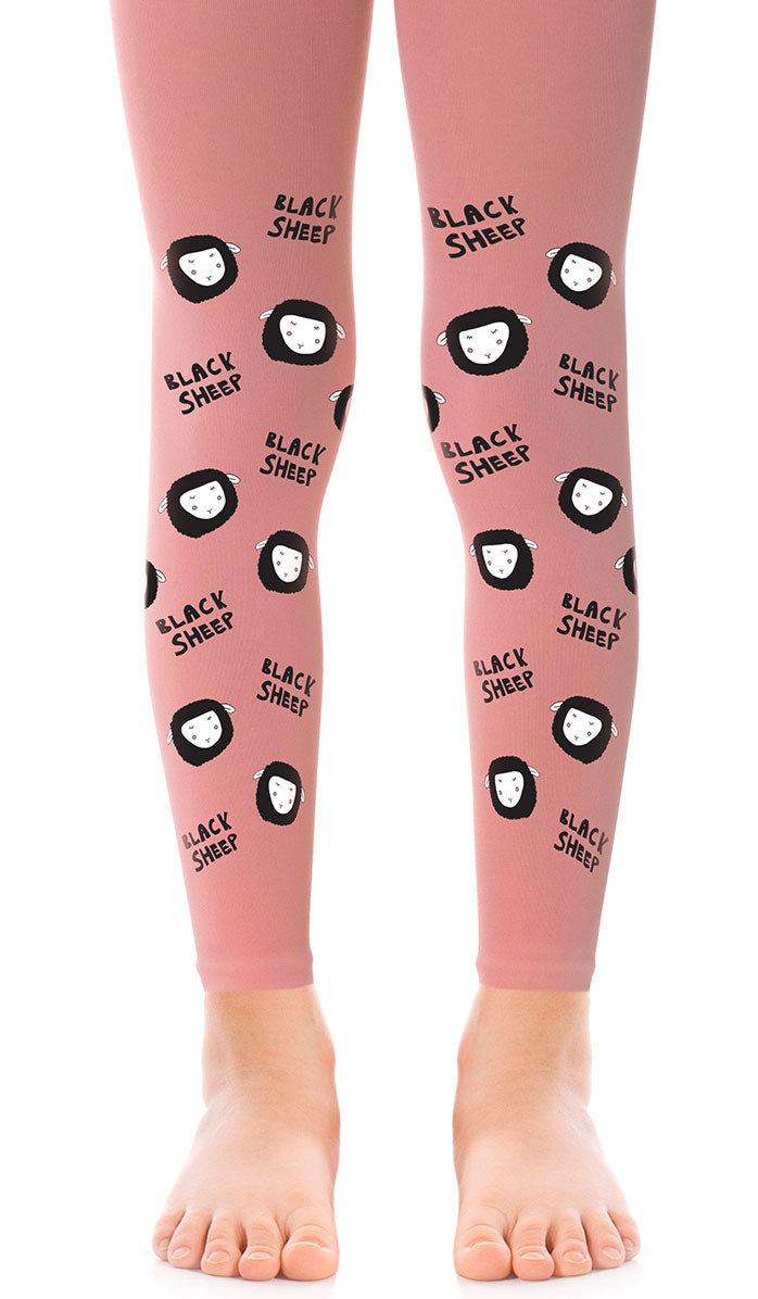 Girls' Footless Tights - Rosie Sheep Pink