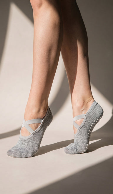 Pilates Socks - Ballet Gray Melange