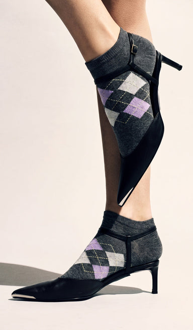 Cotton Socks - Diamond Dark Gray