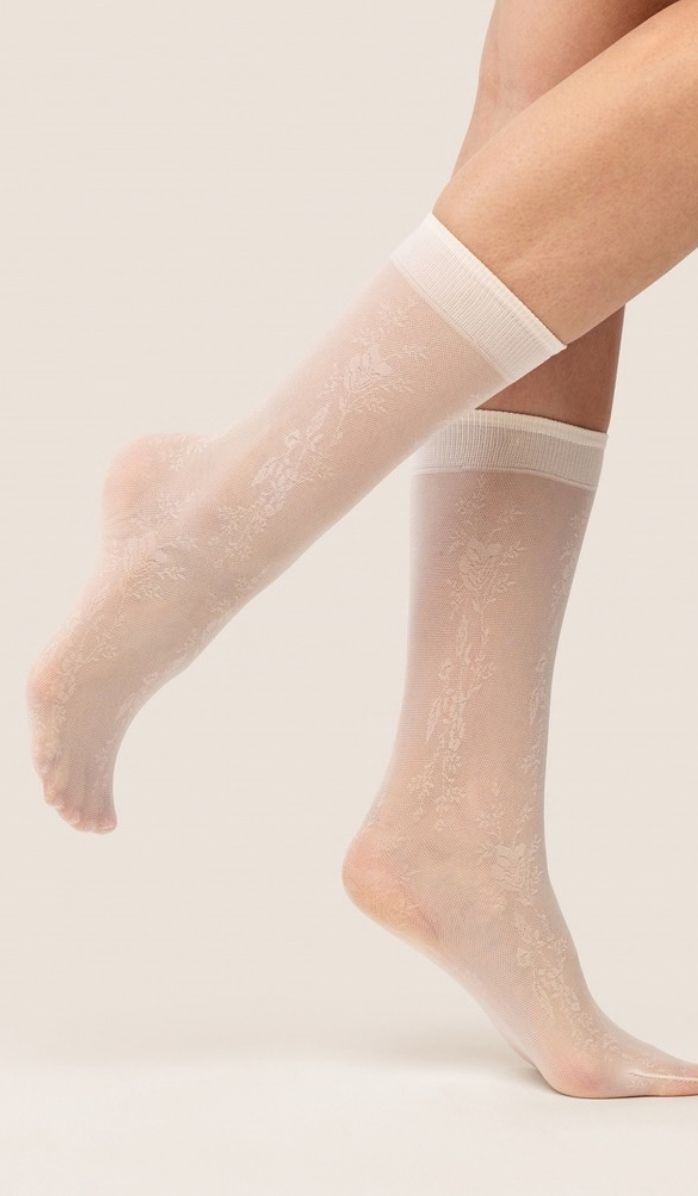 Nylon Socks - Elia Cream