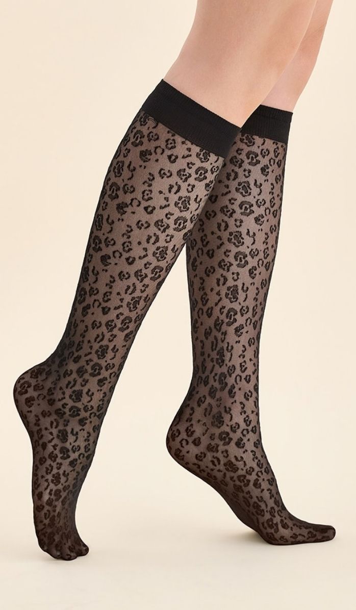 Knee-High Socks - Esma Black