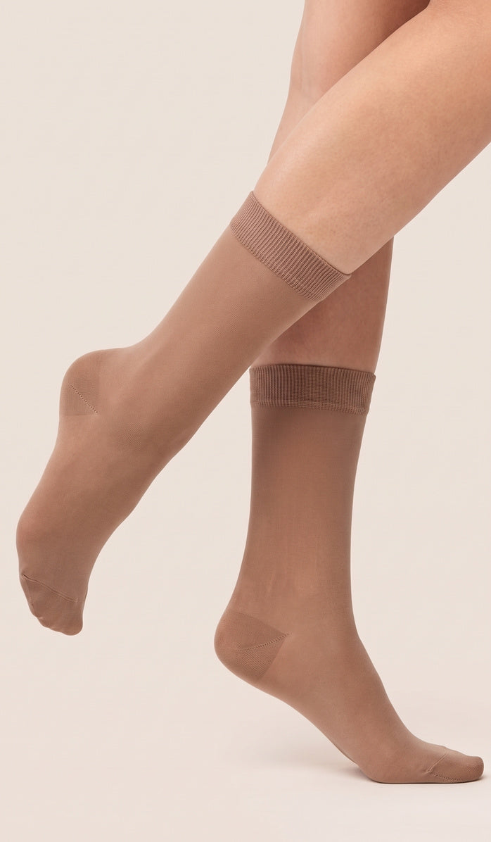 Nylon Socks - Micro Cappuccino