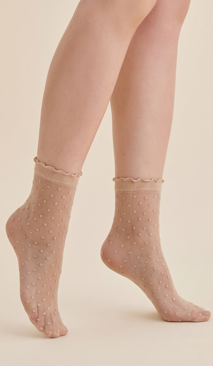 Nylon Socks - Puntina Nude