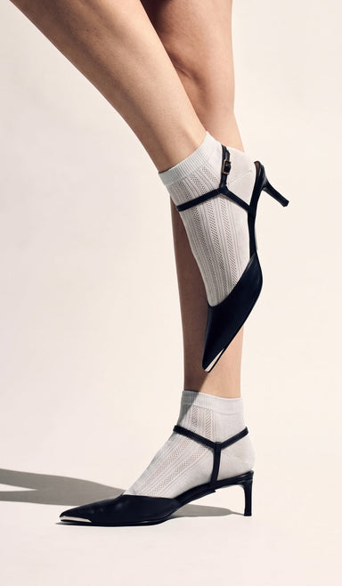 Cotton Socks - Rib Light Gray
