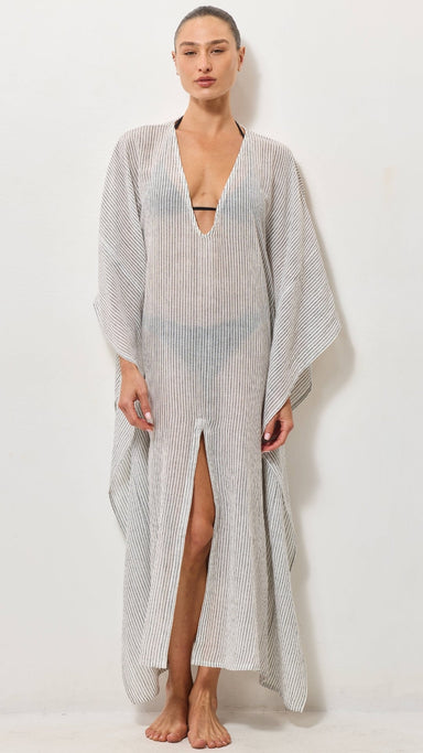 Kaftan Beach Dress - Graphite