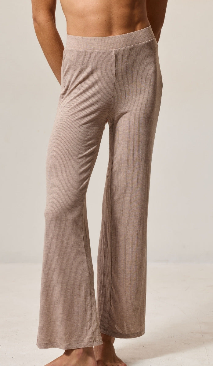 Long Pants - Rib Modal Mocha