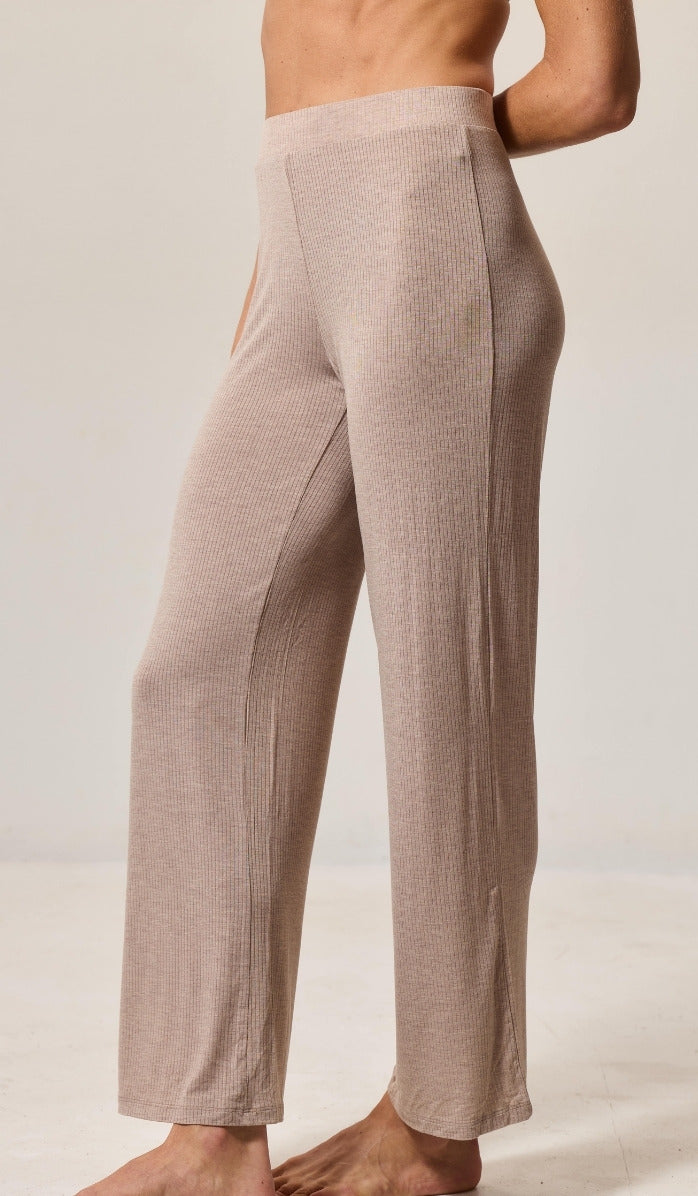 Long Pants - Rib Modal Mocha