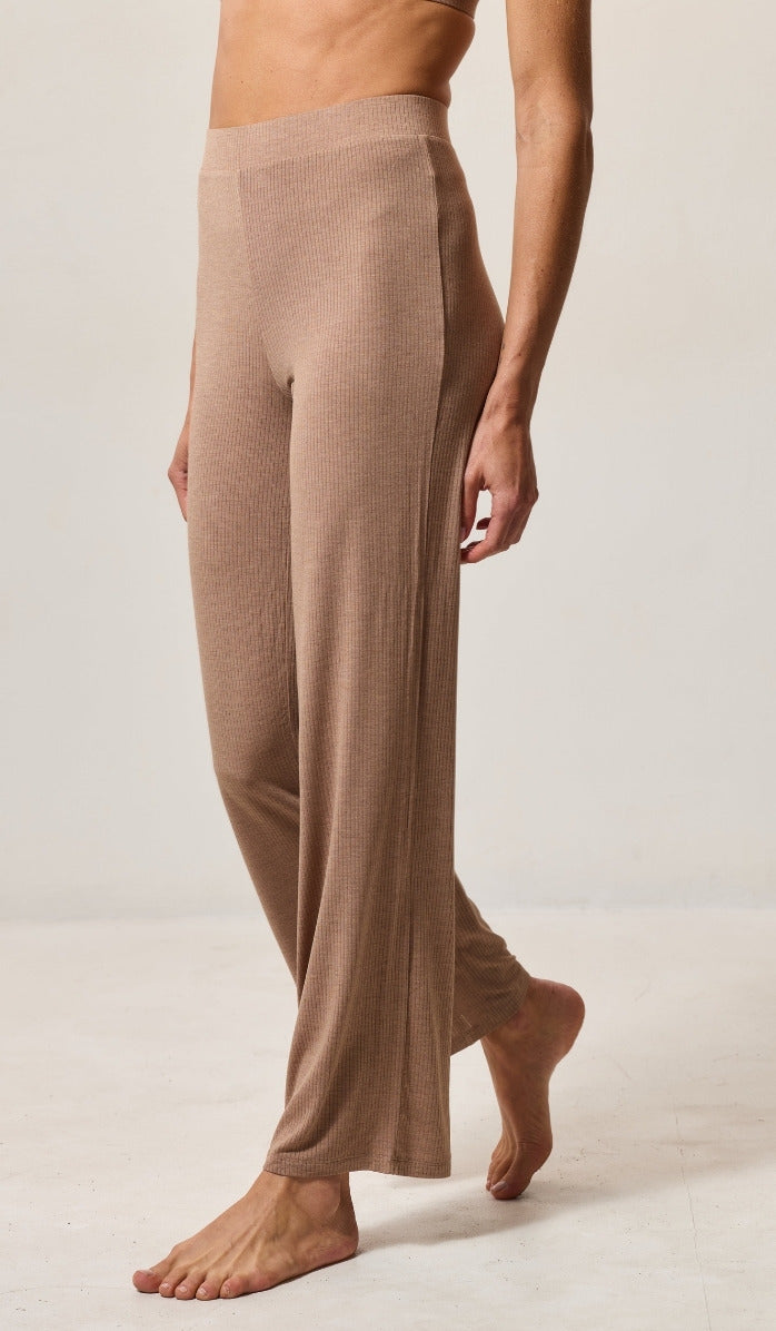 Ribbed Modal Lounge Pants - Cocoa