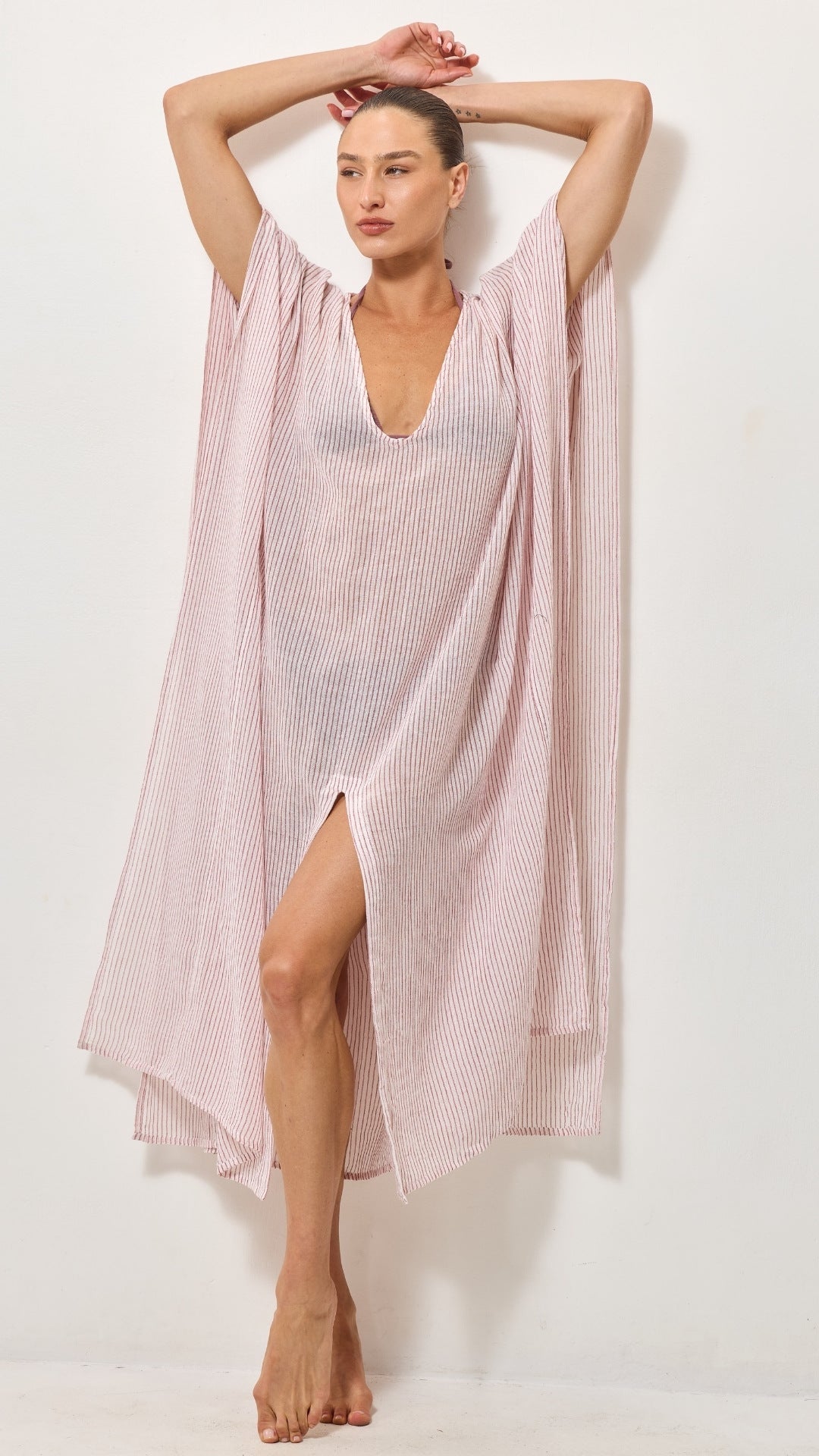 Kaftan Beach Dress - Red