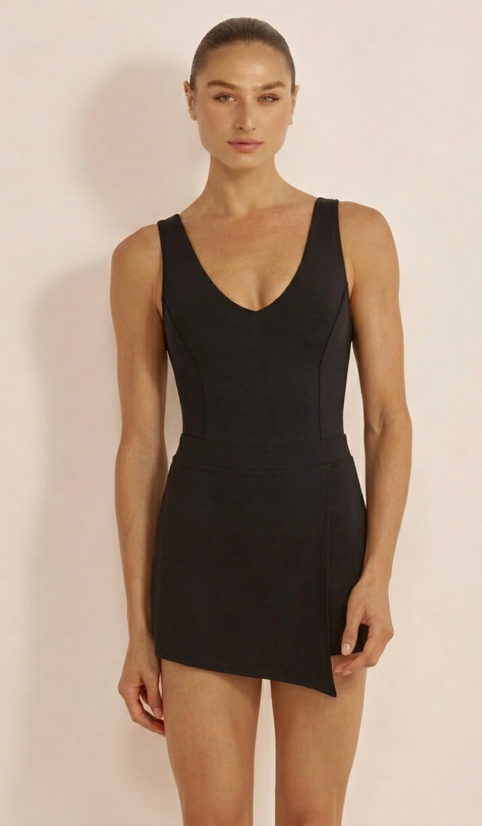 Serena Micro Mini Skort - Black